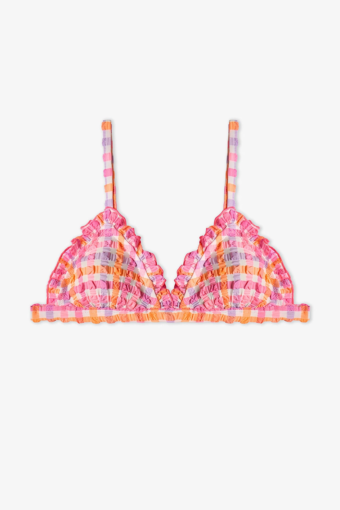 Pembe Genç Kız Vicky Üçgen Bikini Takımı