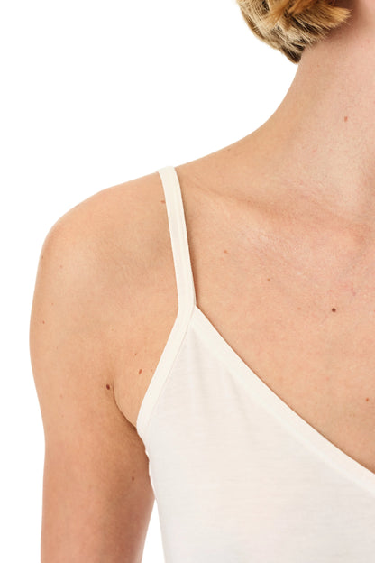 Ekru Collagen Ince Askılı Atlet