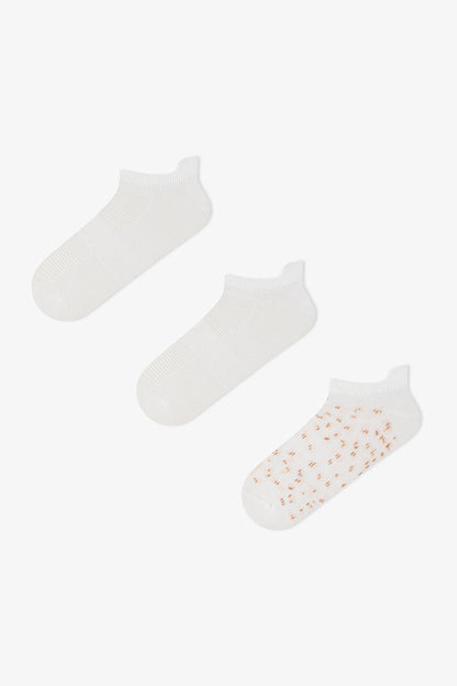 3 Çift Burun Dikişsiz Spor Microfiber Leopar Desenli Çekçekli Patik Çorap