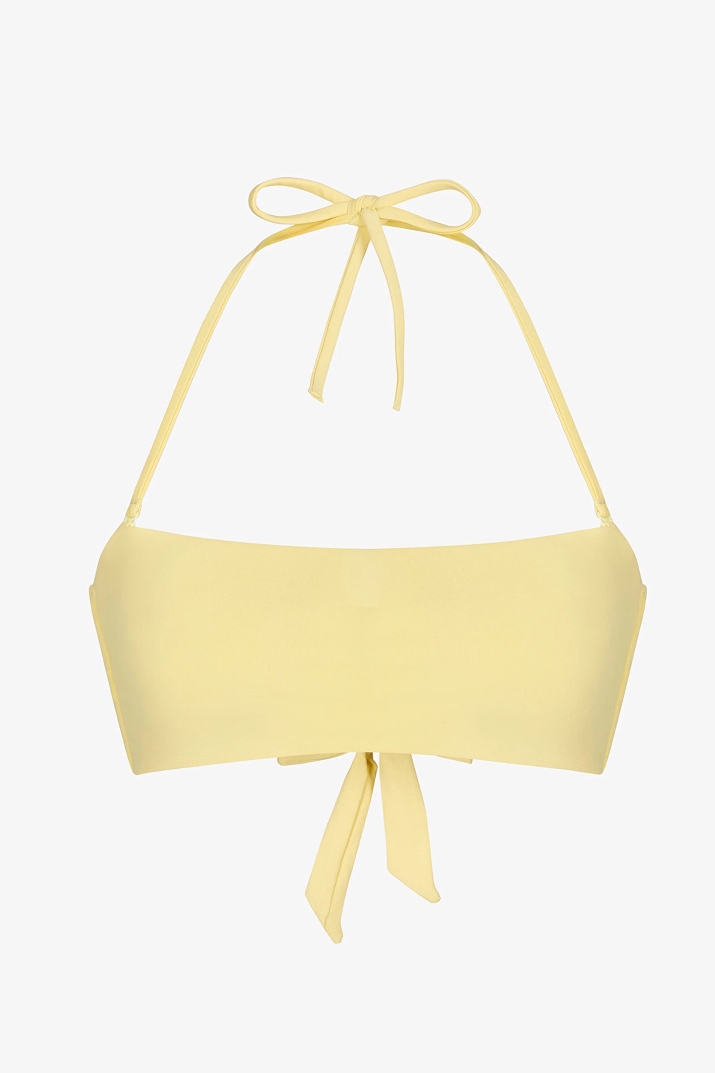Sarı Straplez Bikini Üstü