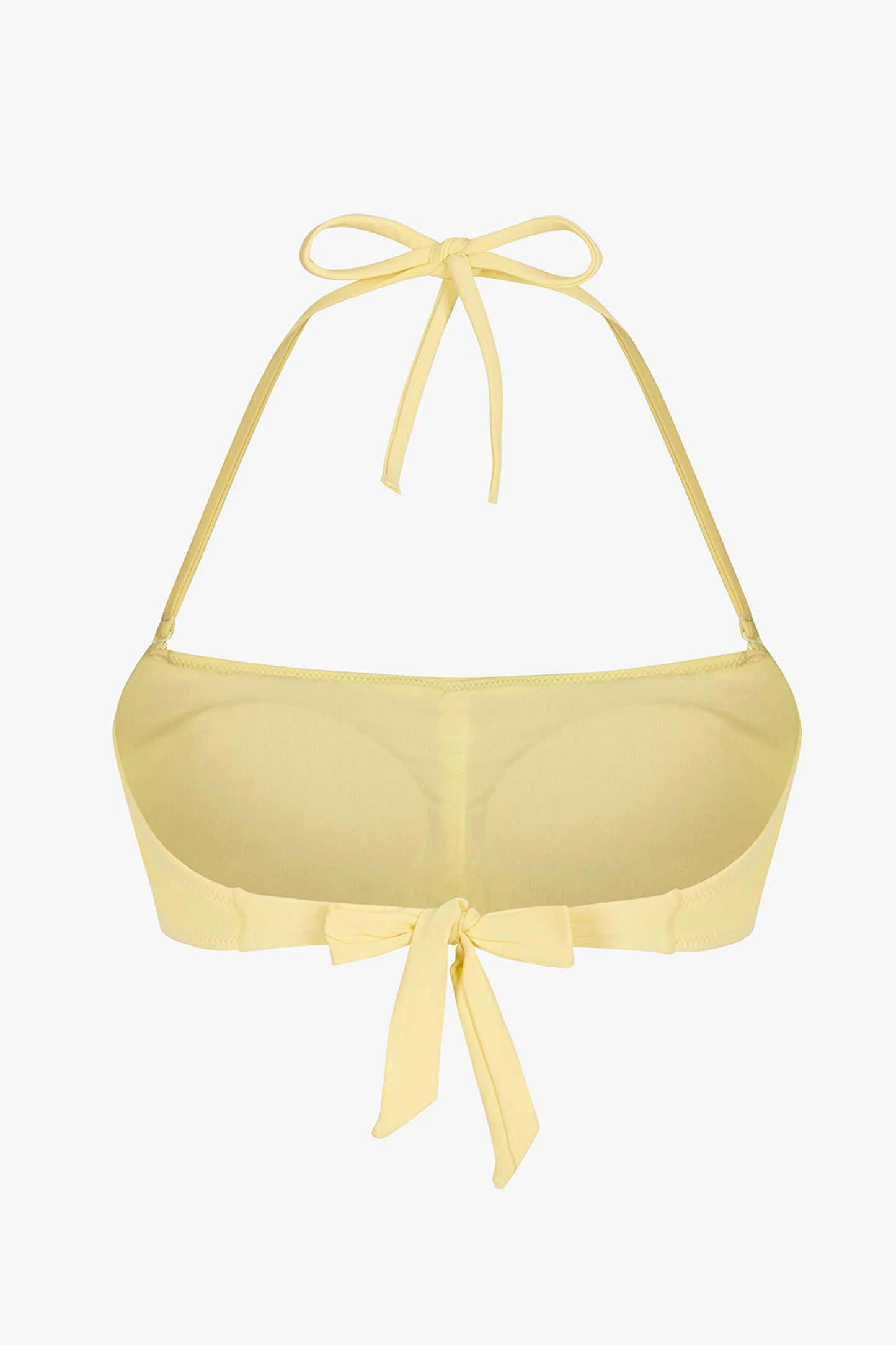Sarı Straplez Bikini Üstü