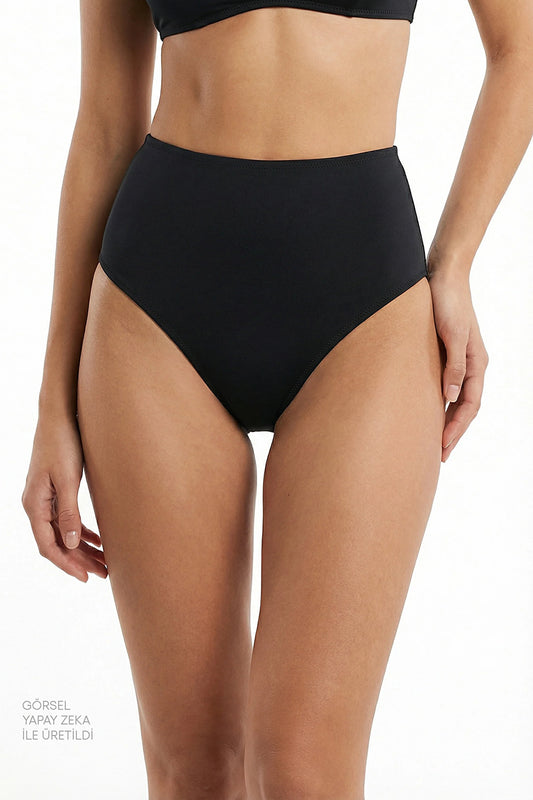 Siyah High Bikini Altı