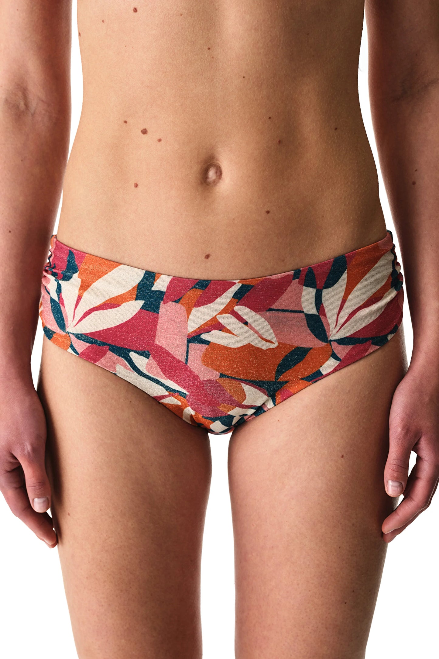 Renkli Brayana Büzgülü Bikini Altı