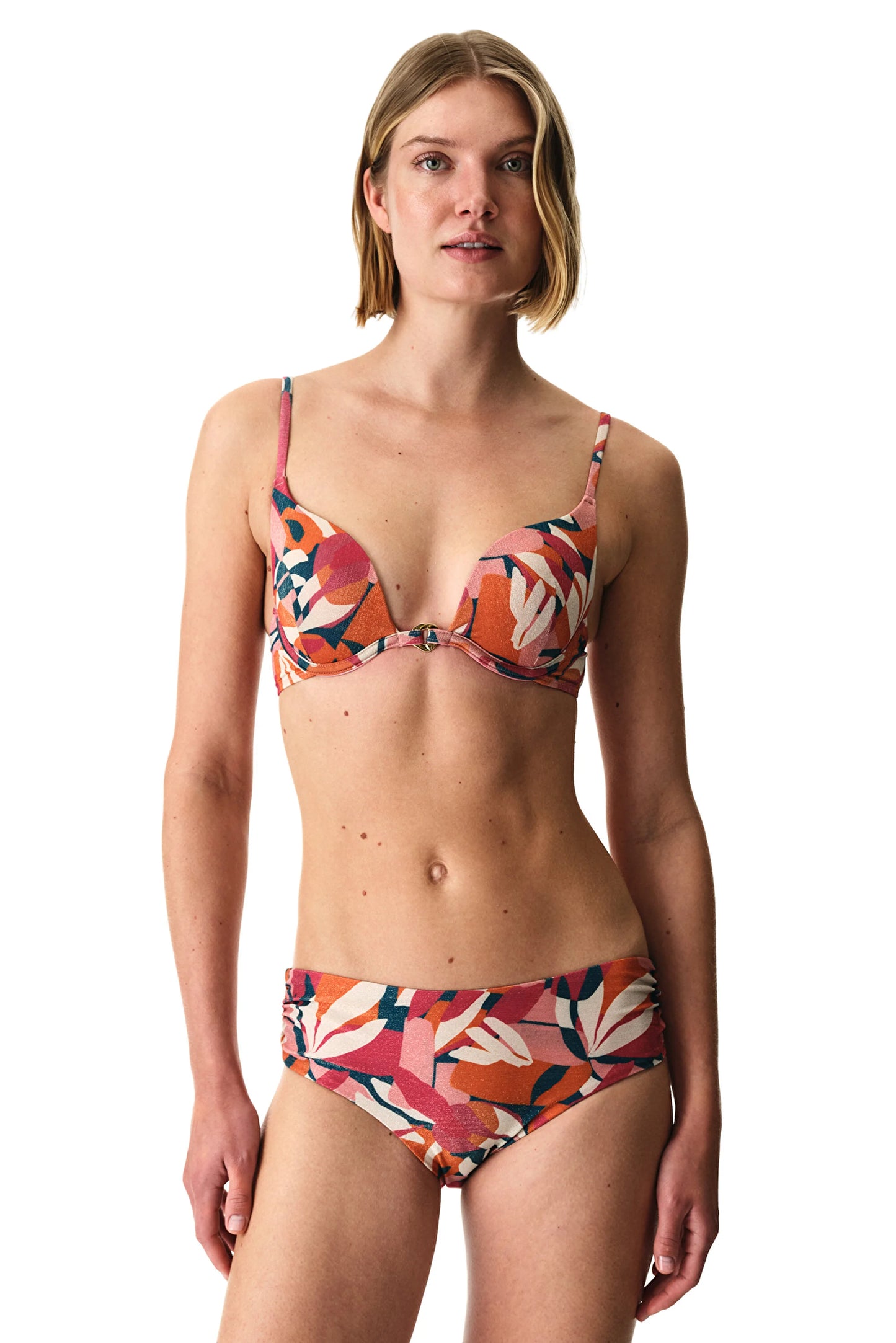 Renkli Brayana Büzgülü Bikini Altı