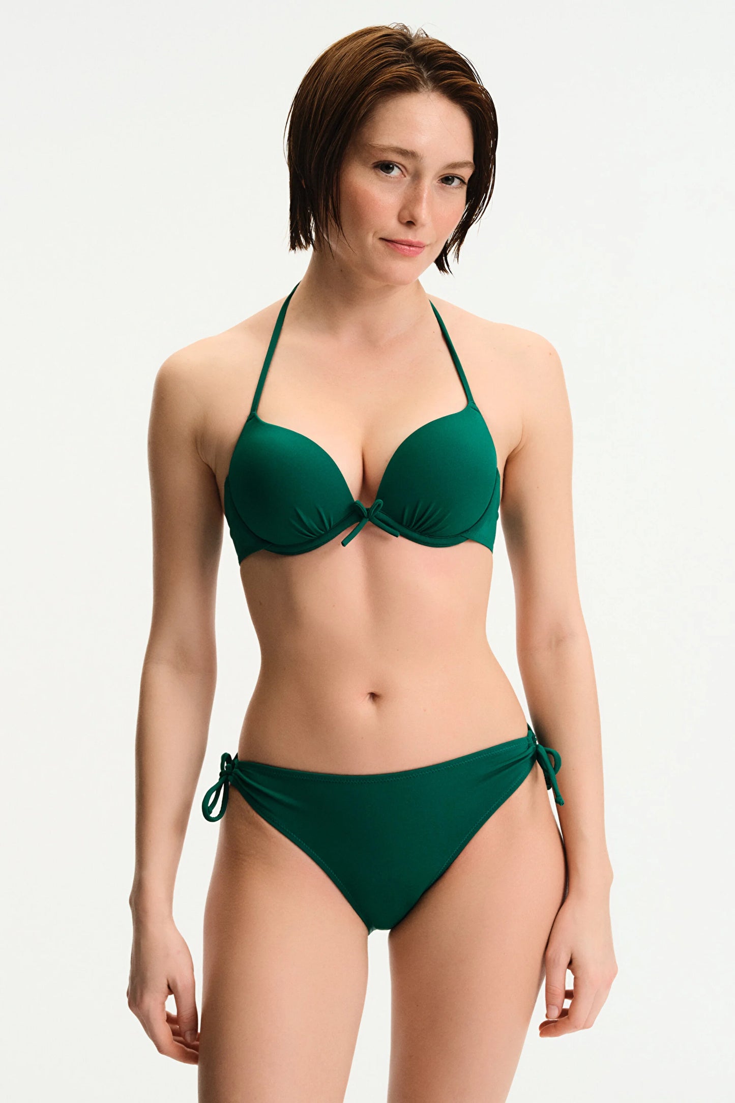 Yeşil Push Up Destekli Bikini Üstü