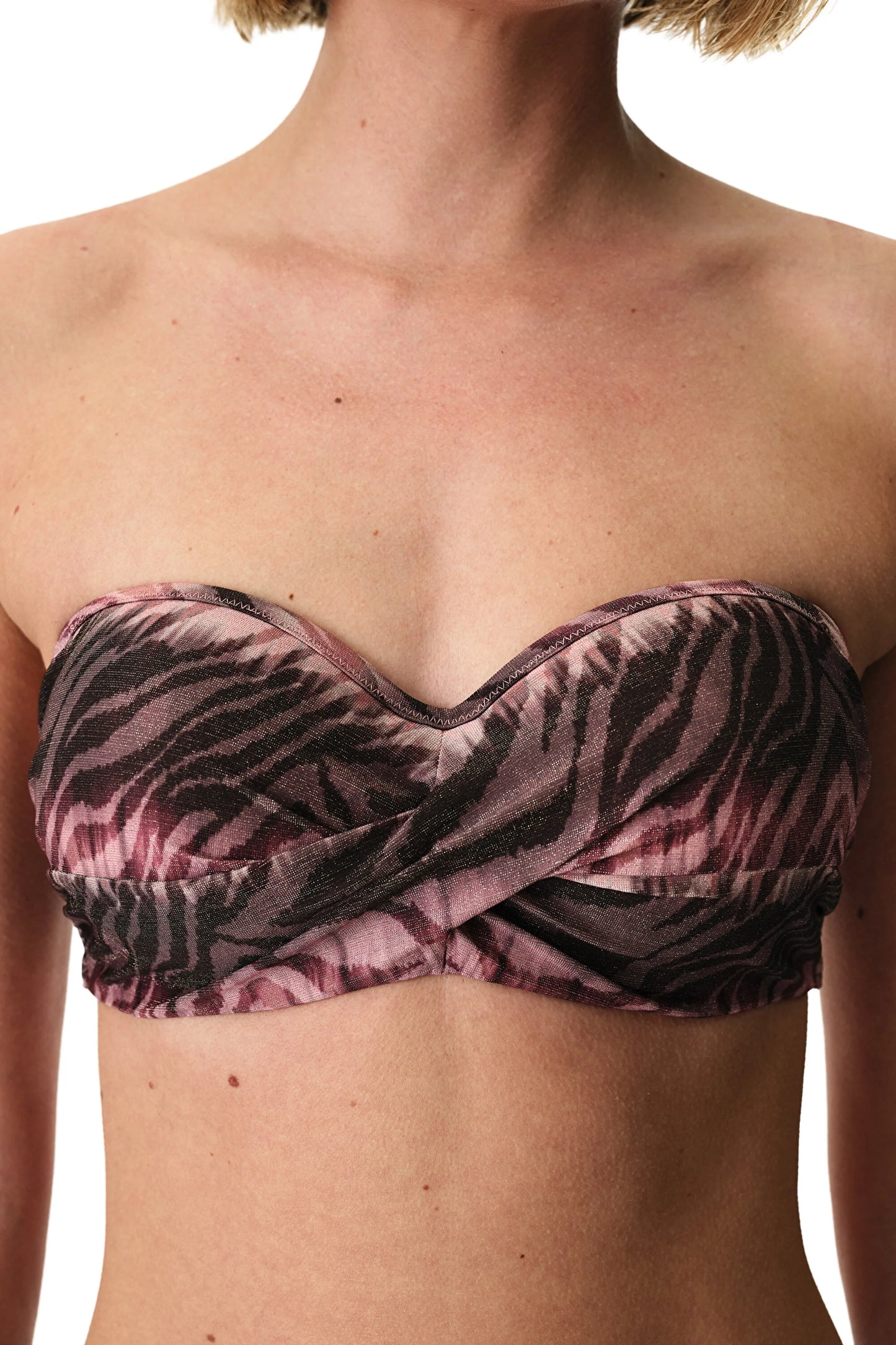 Renkli Cesira Pink Beauty Toparlayıcı Bikini Üstü
