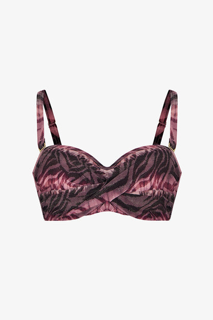 Renkli Cesira Pink Beauty Toparlayıcı Bikini Üstü