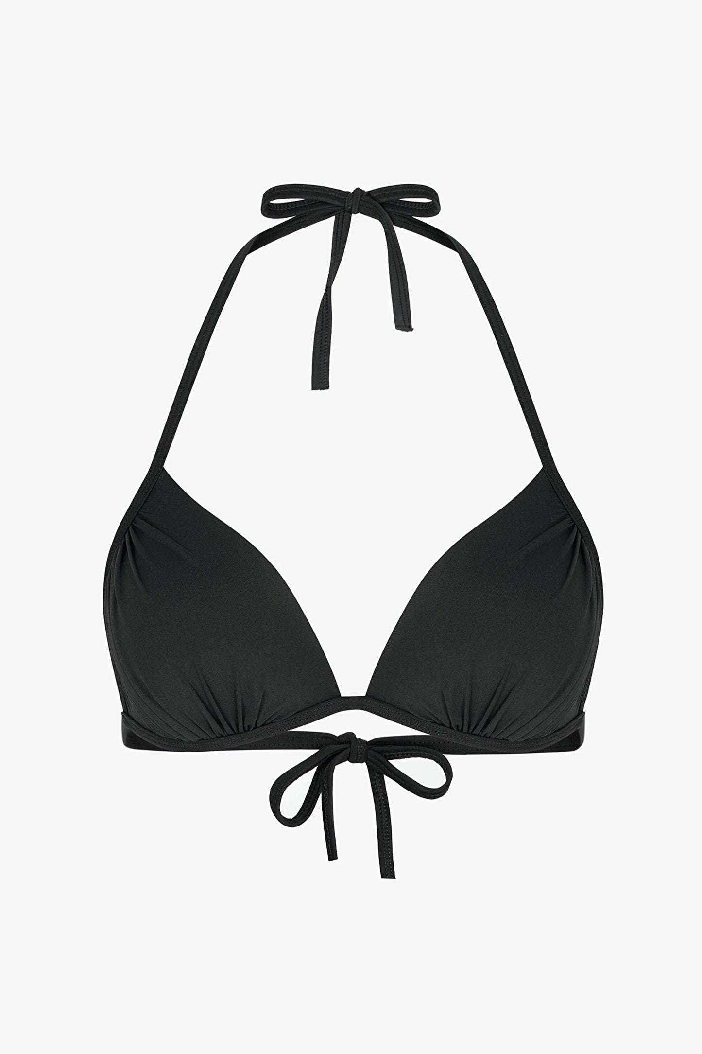 Siyah Mini Üçgen Bikini Üstü