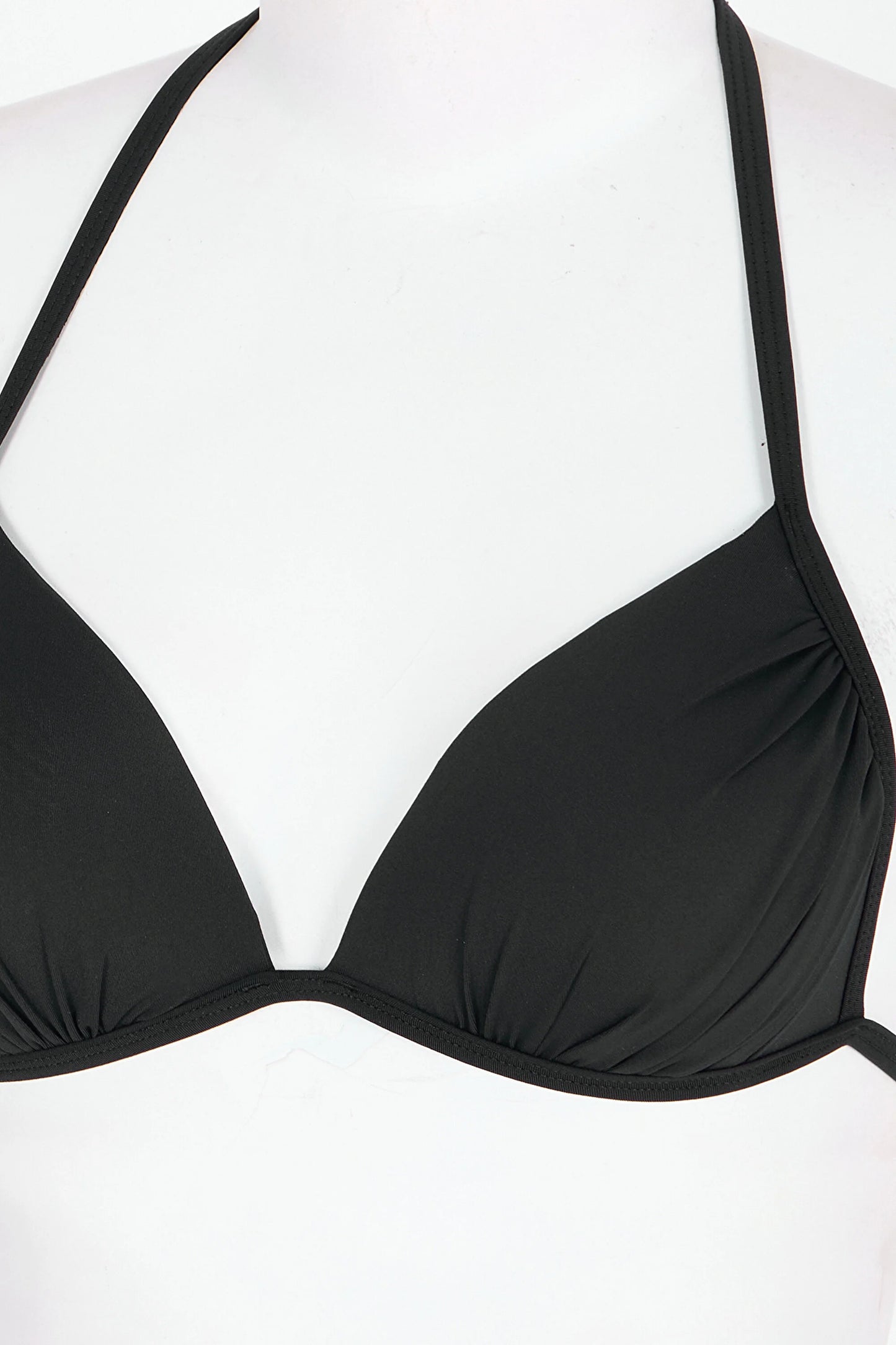 Siyah Mini Üçgen Bikini Üstü