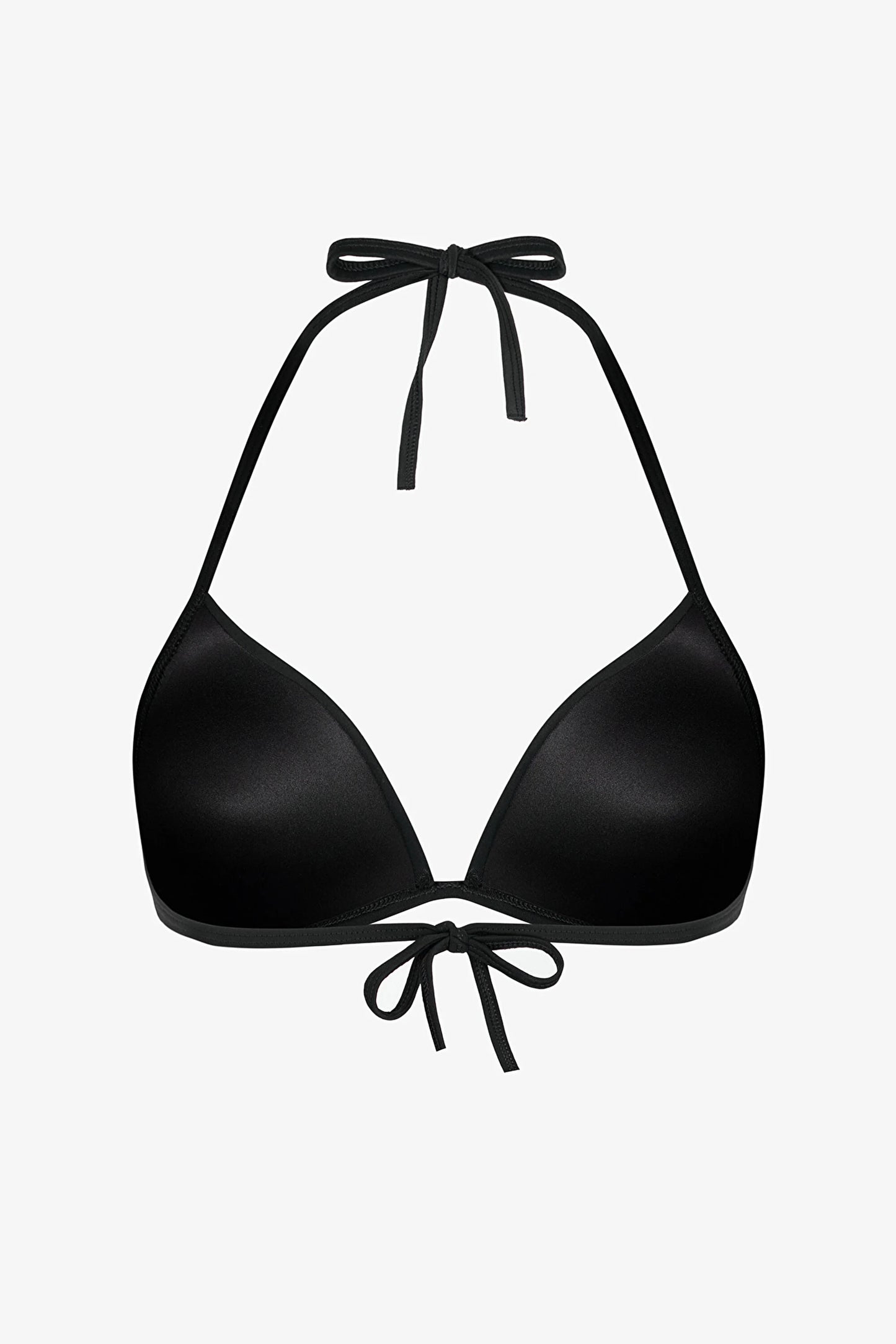 Siyah Mini Üçgen Bikini Üstü