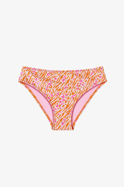 Pembe Genç Kız Safari Halter Bikini Takımı