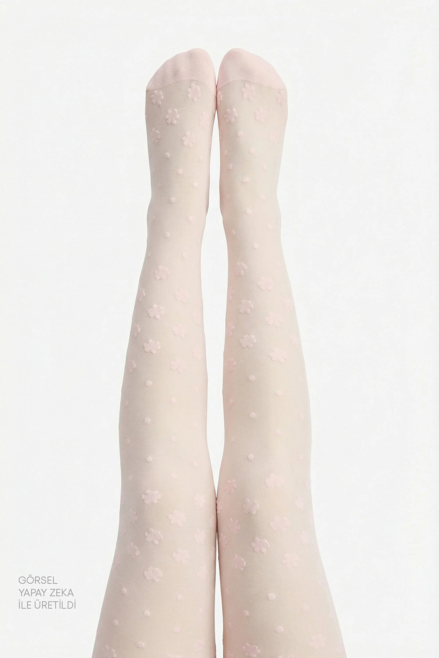 Kız Çocuk Sıcak Pembe Pretty Dotted Daisy Külotlu Çorap
