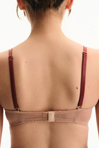 Bej Intense Lace Dantel Push Up Destekli Sütyen