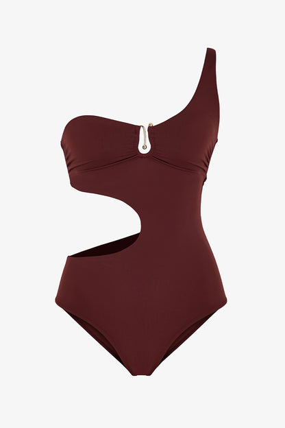 Kahverengi Jasmine Monokini