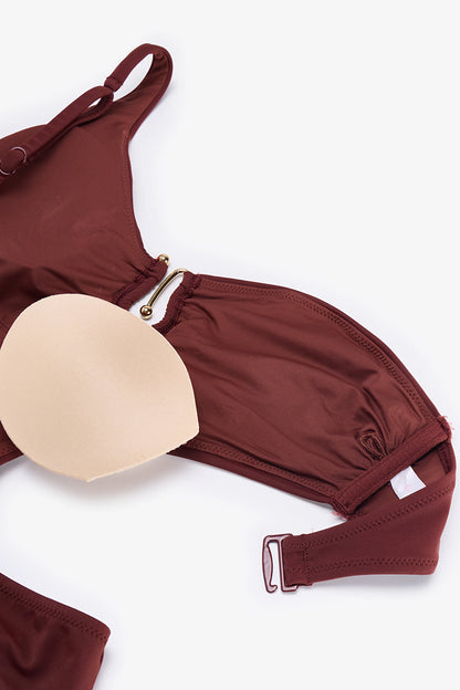Kahverengi Jasmine Monokini