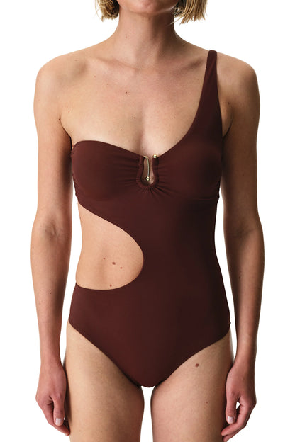 Kahverengi Jasmine Monokini
