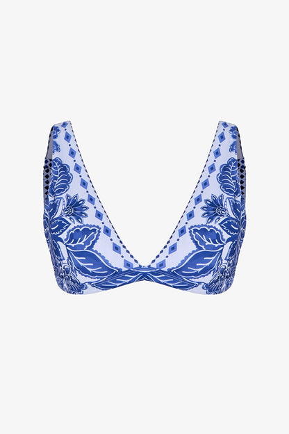 Renkli Giana Deep V Bikini Üstü