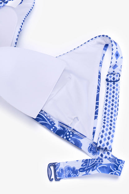 Renkli Giana Deep V Bikini Üstü