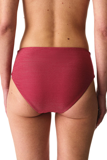Fuşya Dayana High Büzgülü Bikini Altı