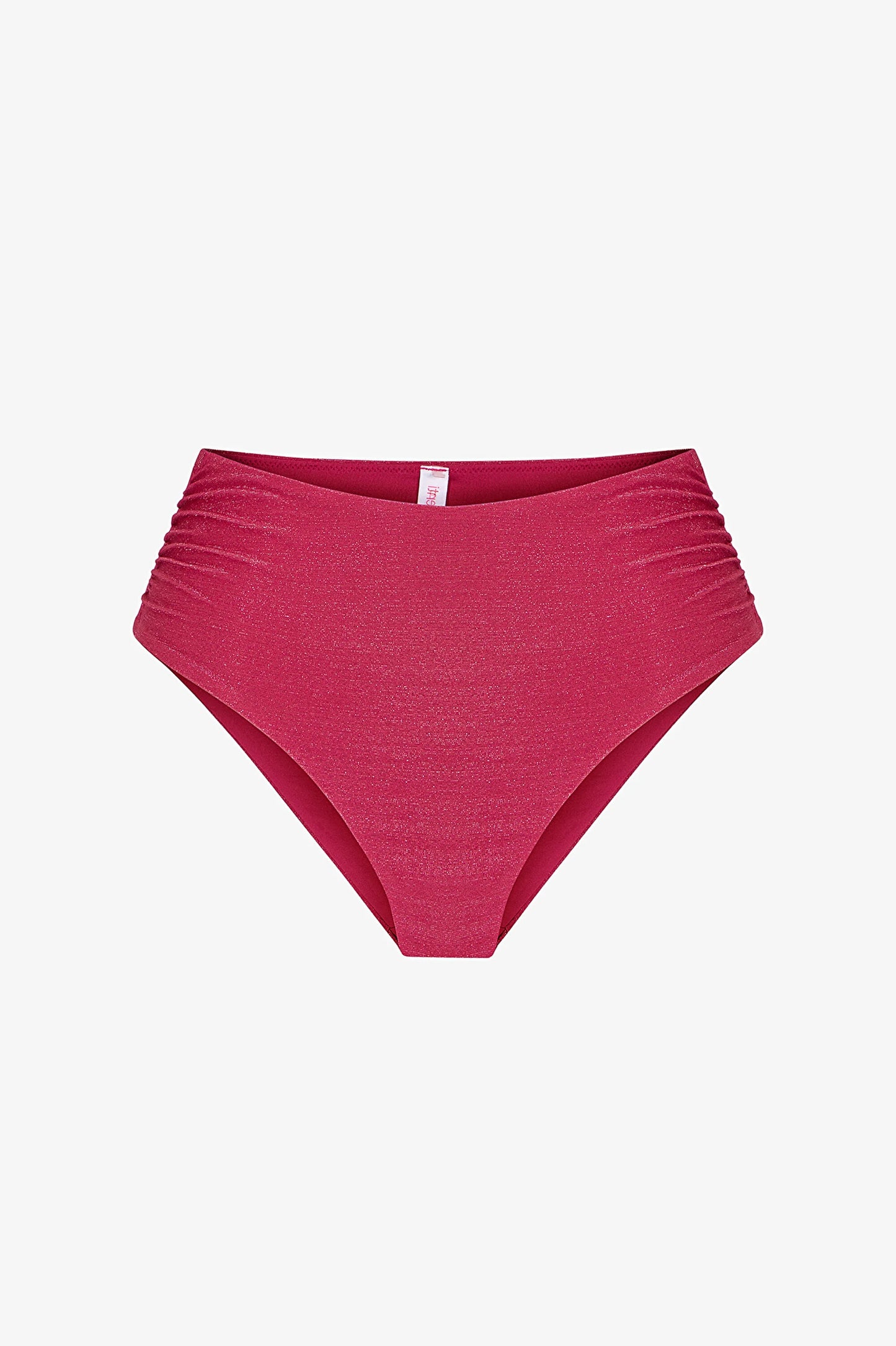 Fuşya Dayana High Büzgülü Bikini Altı