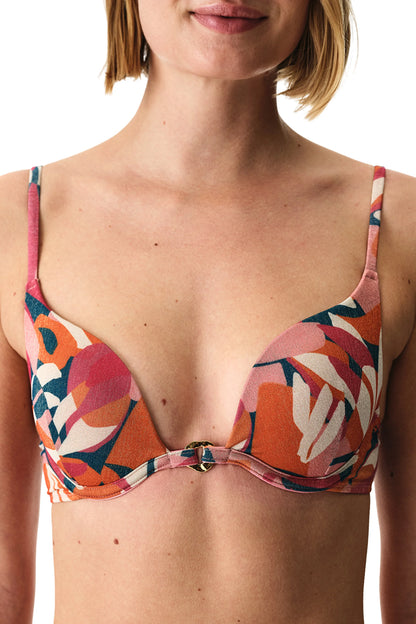 Renkli Brayana Intense Push Up Destekli Bikini Üstü