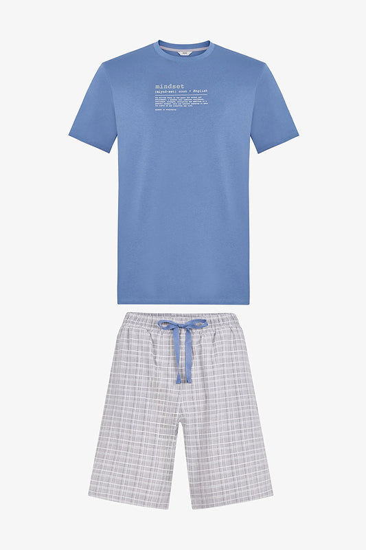 Erkek Renkli Mindful Tide Pijama Takımı