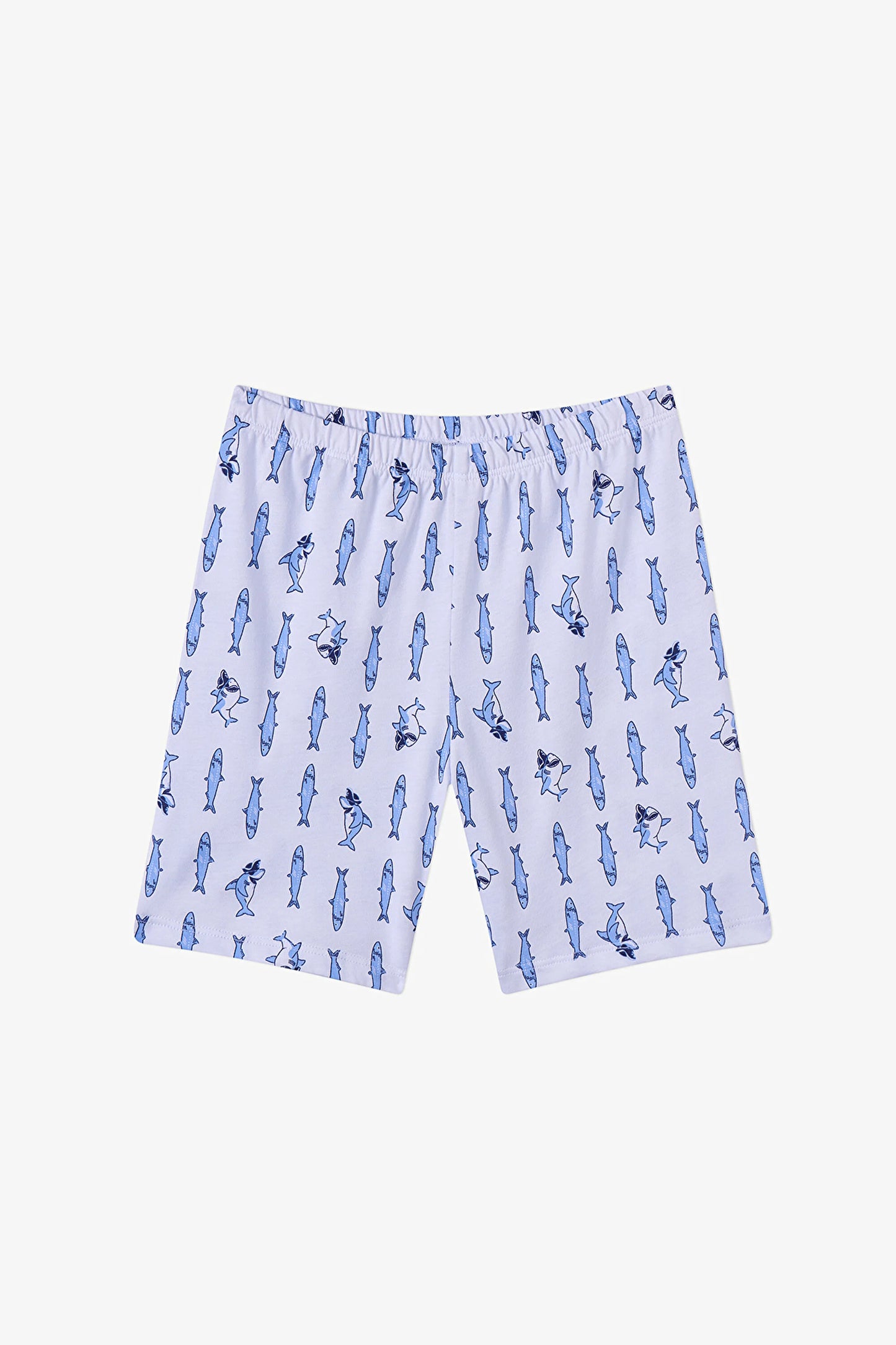 Mavi Erkek Çocuk Fishy Friends Pamuklu 2'li Pijama Takımı