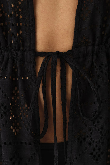 Siyah Jasmine Kimono
