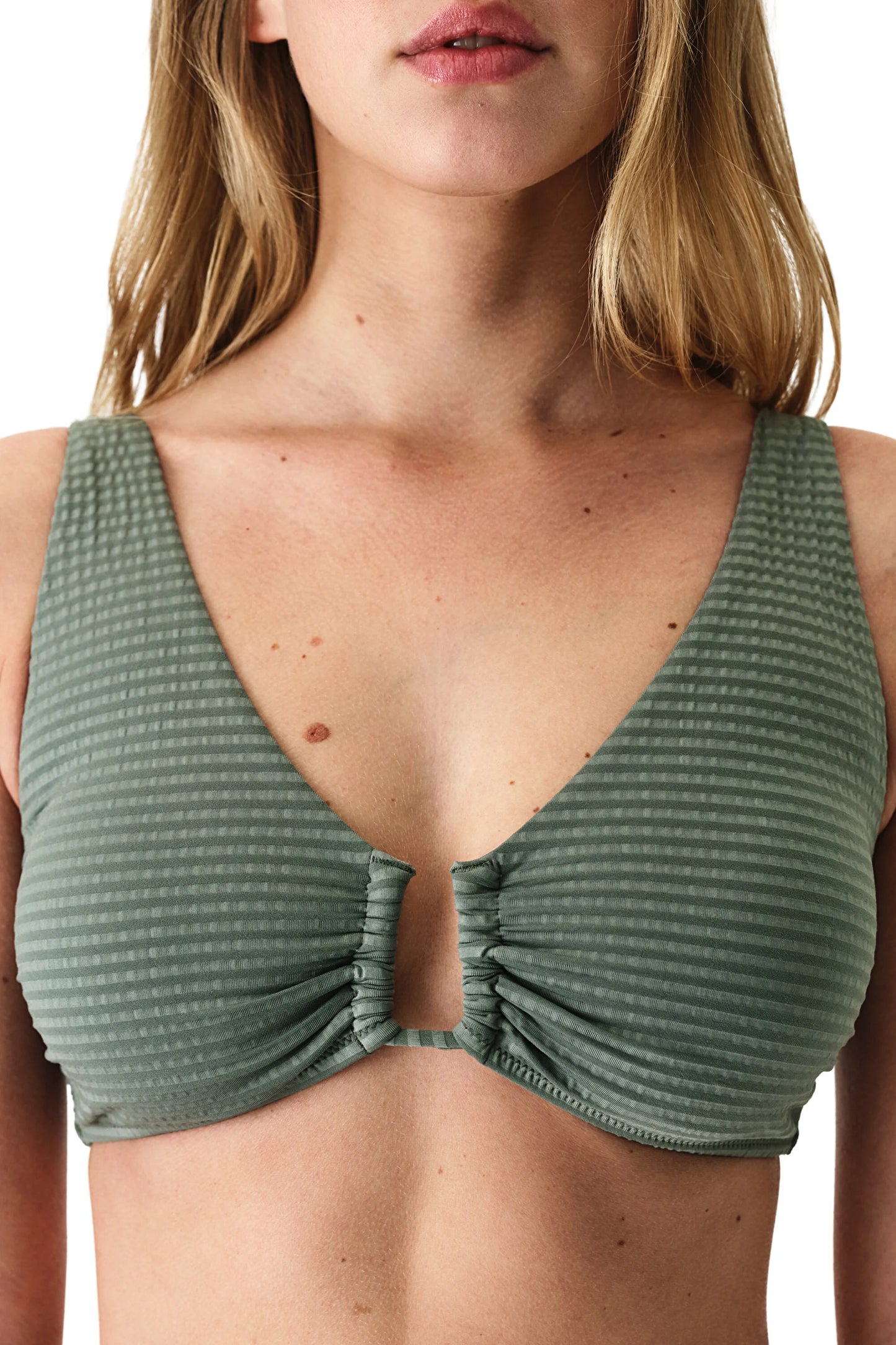 Koyu Yeşil Rana Green Hot Bikini Üstü