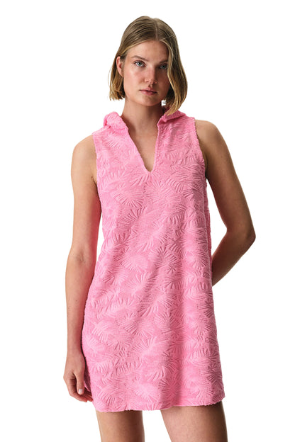 Açık Pembe Towel Kaftan