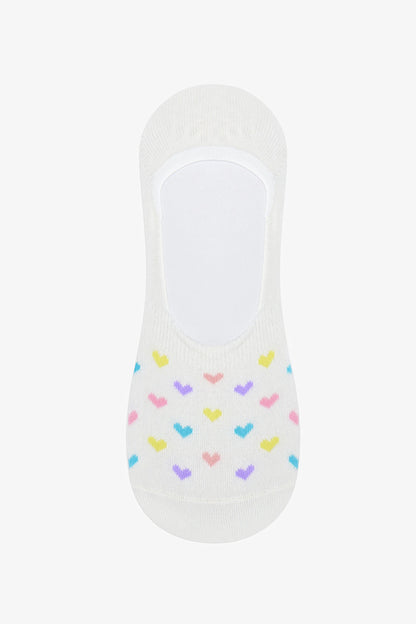 Colorful Heart 3'lü Babet Çorabı