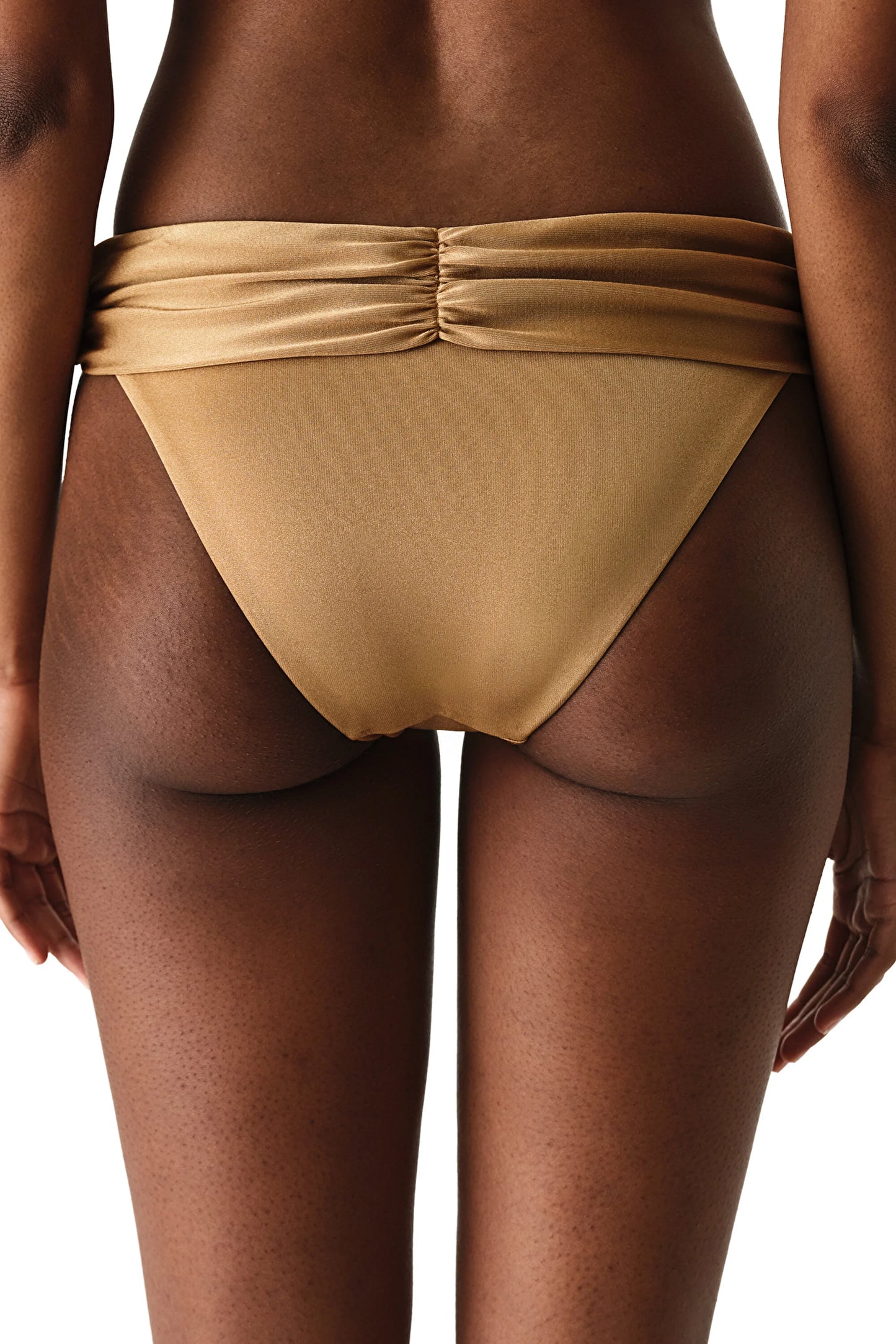 Bej Leas Büzgülü Bikini Altı