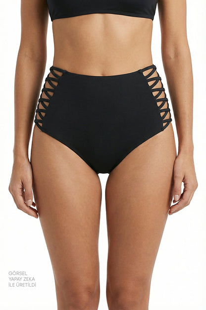 Siyah High Fashion Bikini Altı