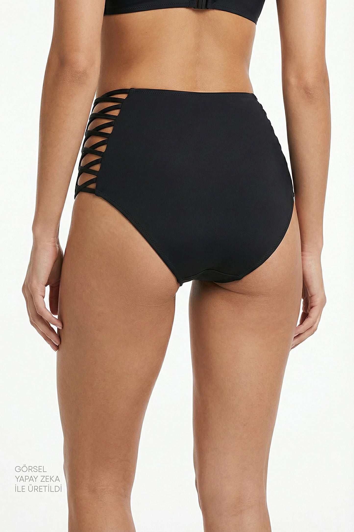 Siyah High Fashion Bikini Altı