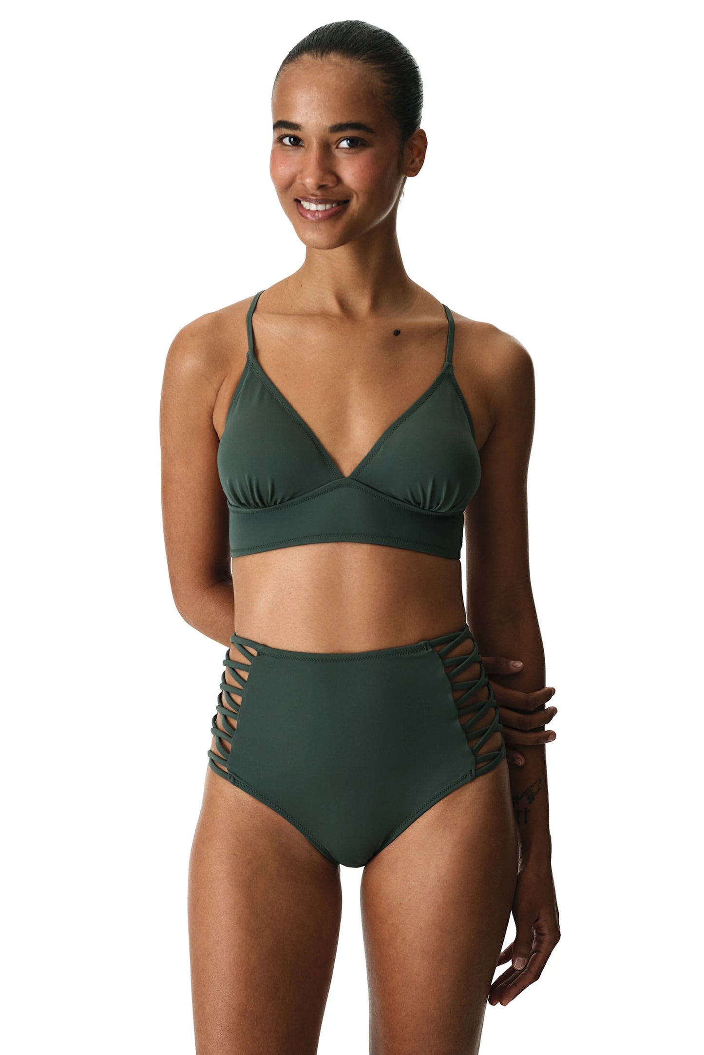 Yeşil High Fashion Bikini Altı