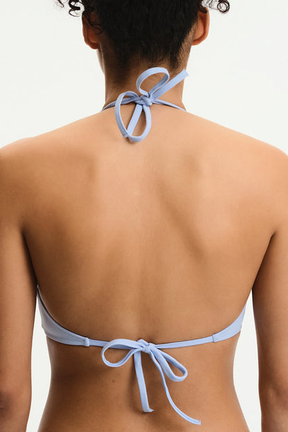 Açık Mavi Reverse V Bikini Üstü