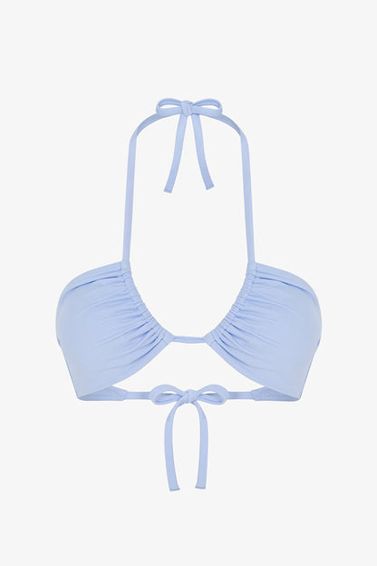 Açık Mavi Reverse V Bikini Üstü