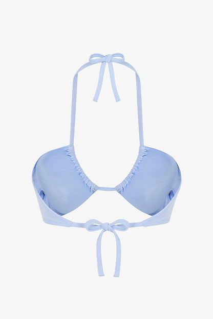 Açık Mavi Reverse V Bikini Üstü