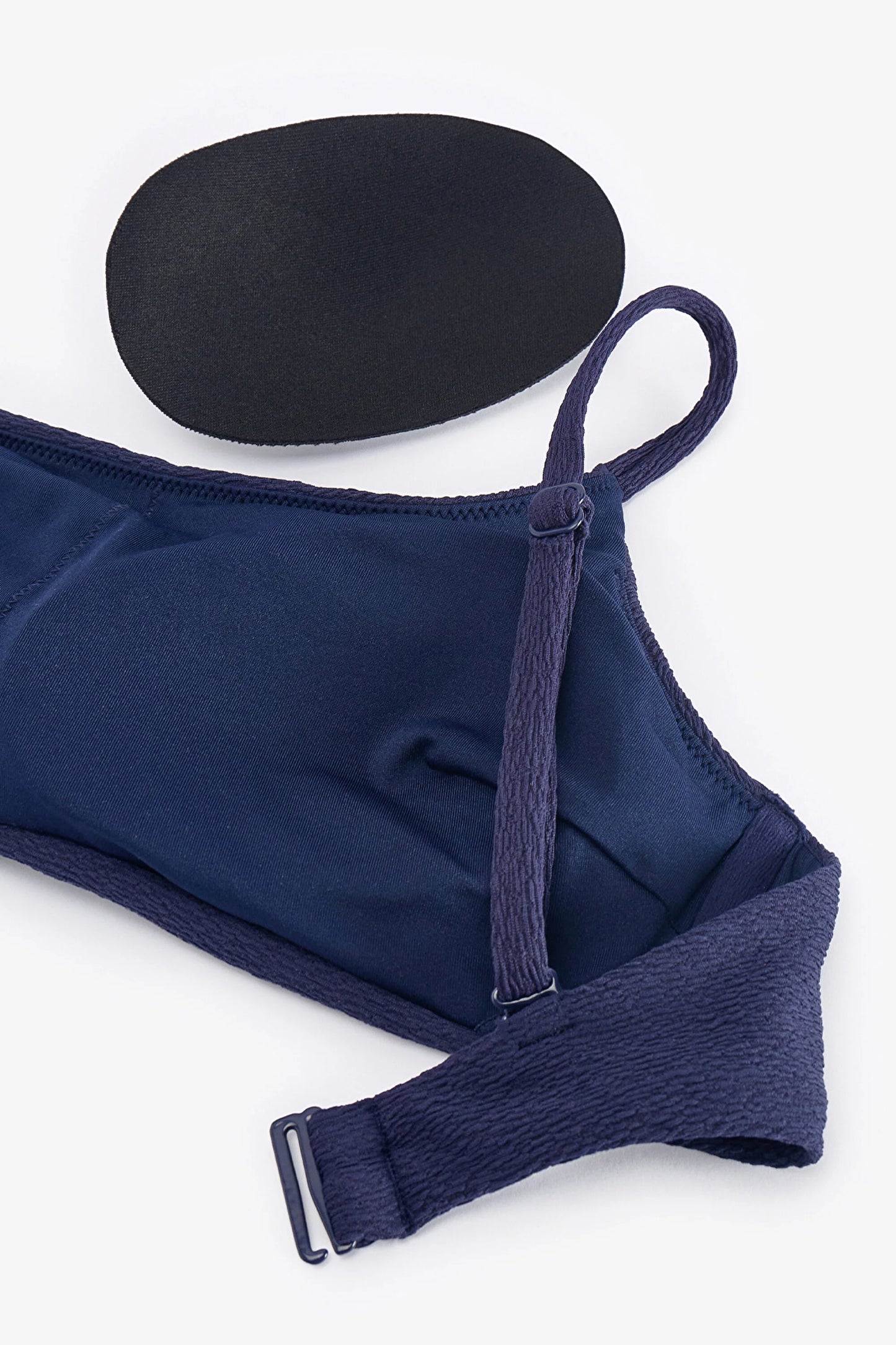 Lacivert Hailey Tek Omuz Bikini Üstü