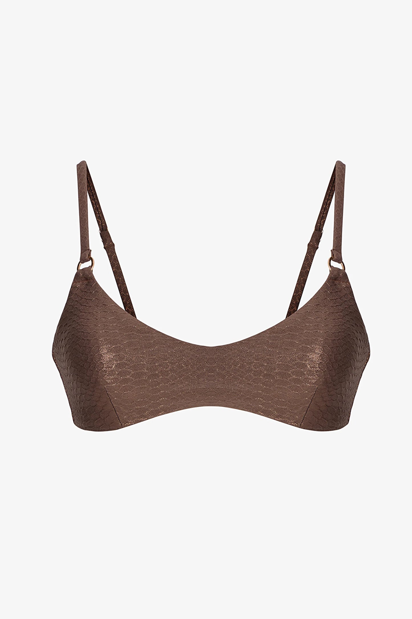 Kahverengi Are Bra Bikini Üstü