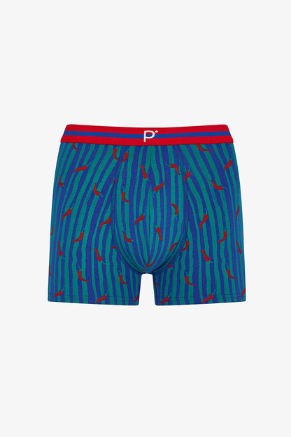 Erkek Renkli Hot Green Çoklu Boxer