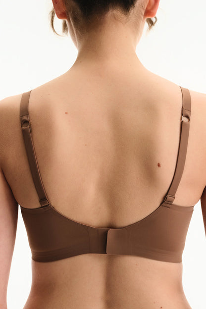 Kahverengi Nude Invisible Balensiz Sütyen