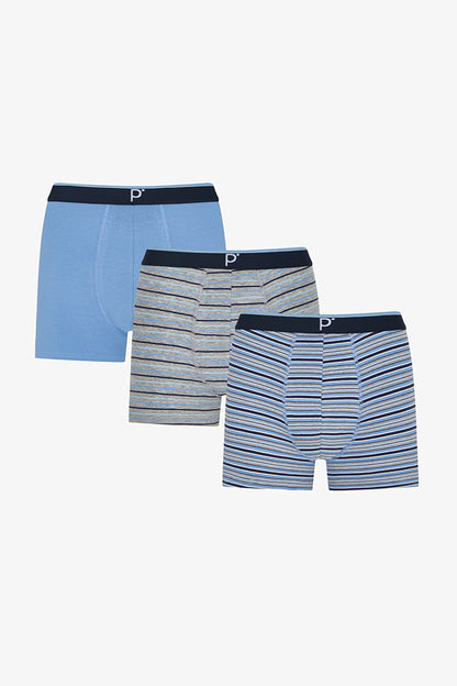 Erkek Renkli Calm Lines Çoklu Boxer