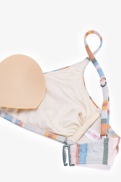 Renkli Kourtney Minimal Bra Bikini Üstü