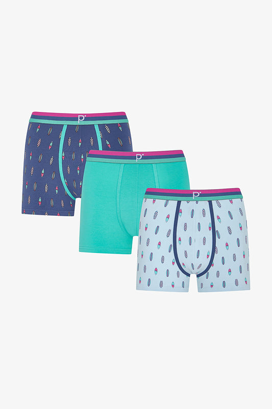 Erkek Renkli Tropic Mix Çoklu Boxer