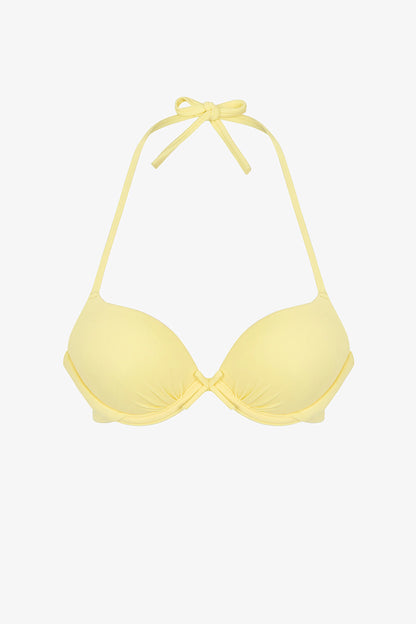 Sarı Push Up Destekli Bikini Üstü