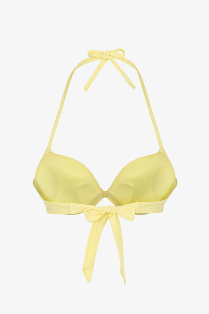 Sarı Push Up Destekli Bikini Üstü
