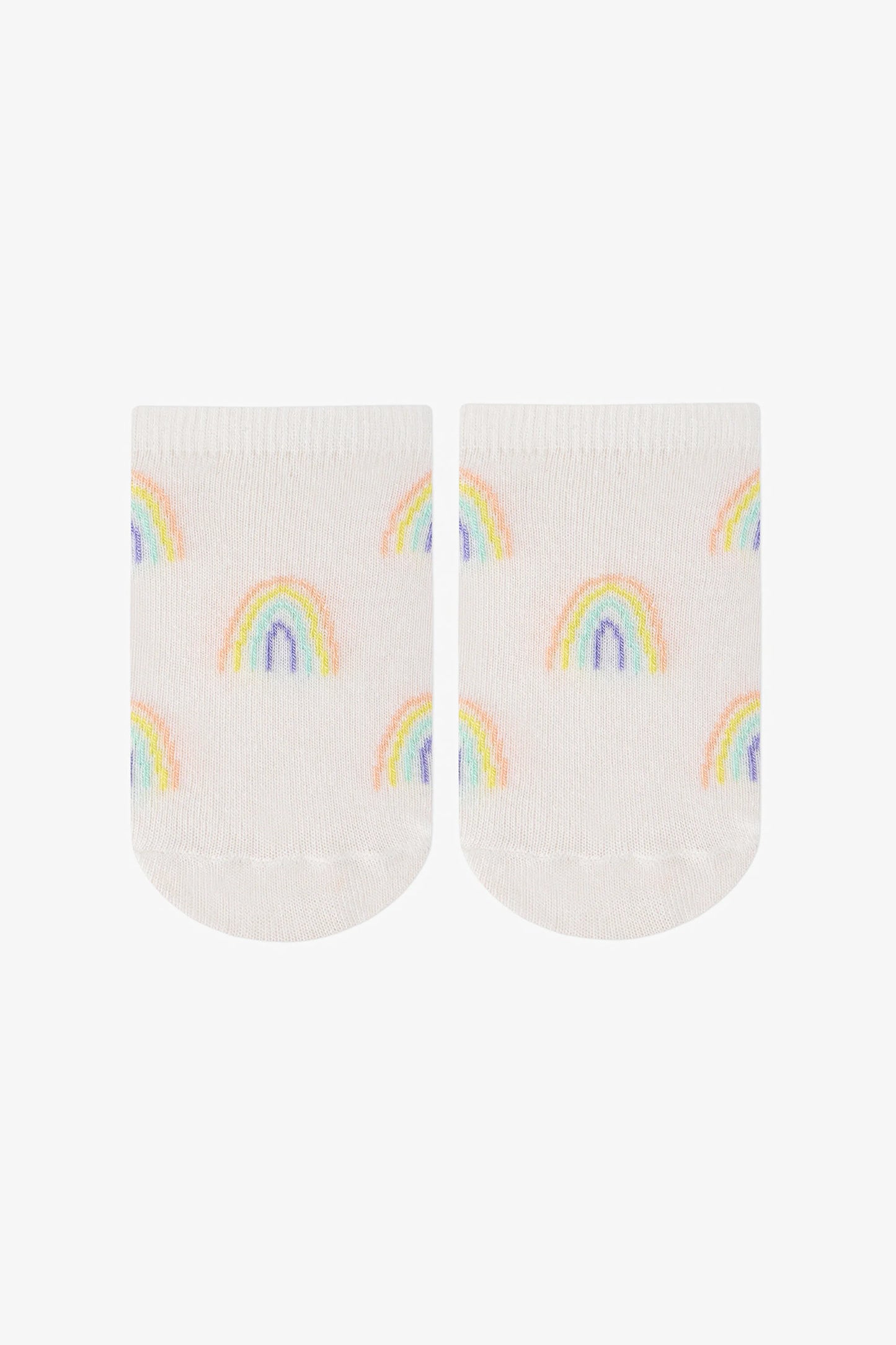 Renkli Kız Çocuk Sunny Rainbow 4 'lü Patik Çorap