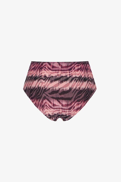 Renkli Cesira Pink Büzgülü Cover Bikini Altı