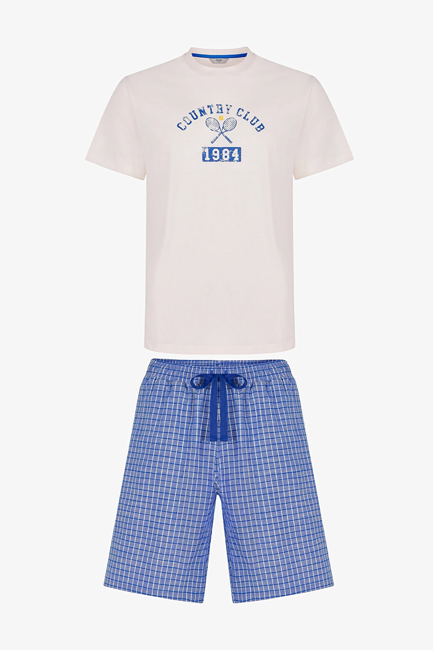Erkek Renkli Beachline Tee Pijama Takımı
